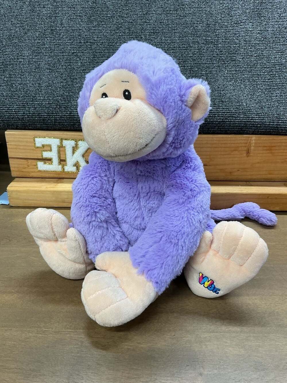 Webkinz Ganz Purple Monkey Plush Stuffed Animal